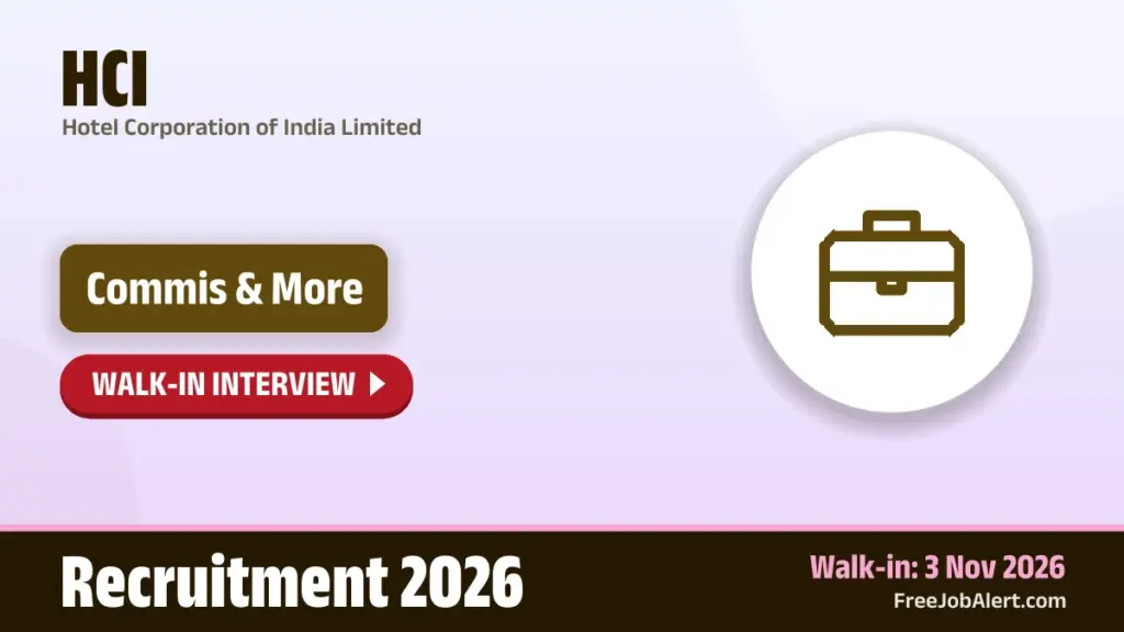 HCI invites walk-in interviews for 7 posts in New Delhi
