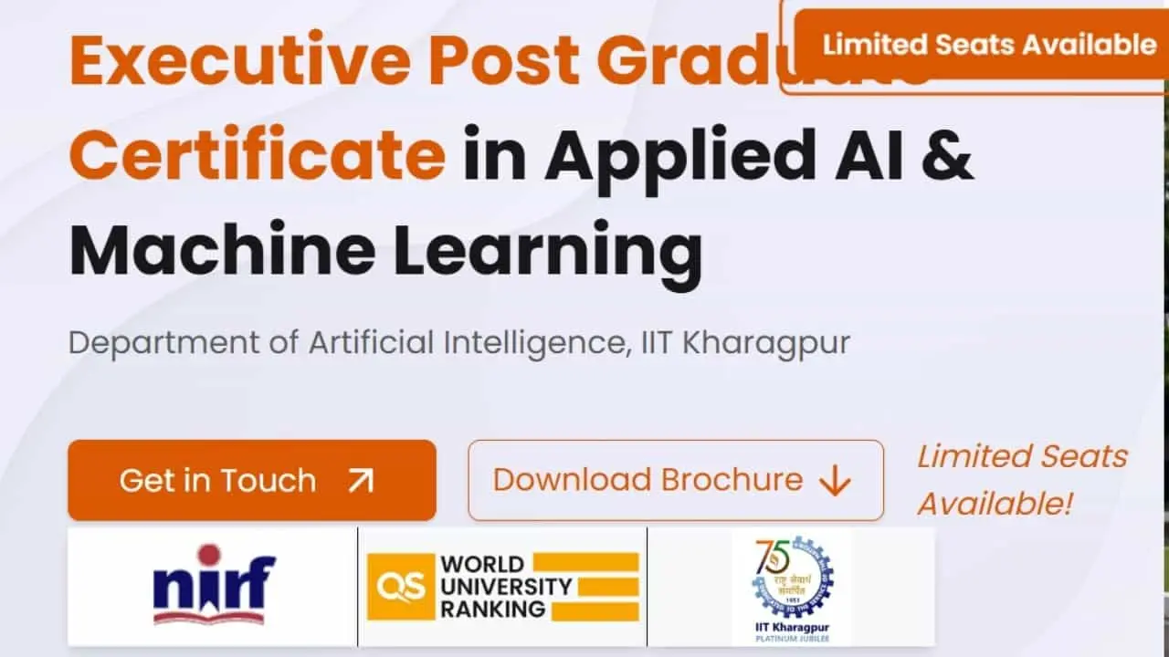 IIT खड़गपुर के सात ऑनलाइन AI सर्टिफिकेट कोर्स, फीस 1.77 लाख से शुरू