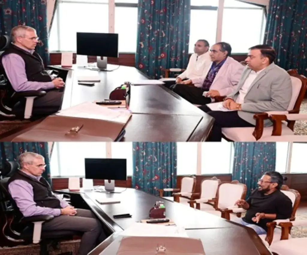Omar meets IRCON delegation, discusses work in Kashmir