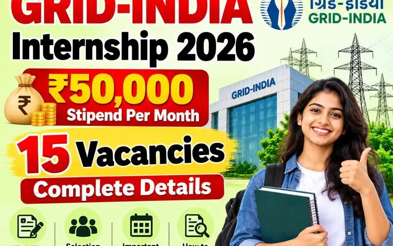 GRID-INDIA announces Vidyut Pragya internship with Rs 50,000 stipend