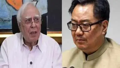 Kapil Sibal hits back at Kiren Rijiju over pellet gun remark