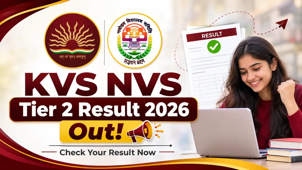 CBSE releases KVS NVS Tier 2 Phase 13 result for PRT, JSA posts