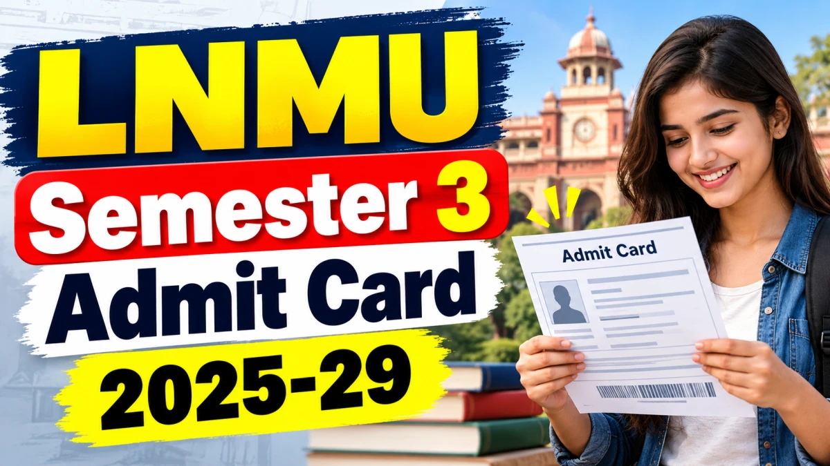 LNMU UG Semester 3 exams from 4 November 2026