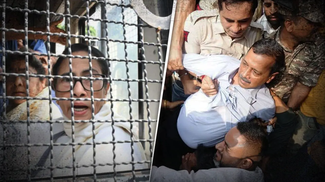 Delhi police detain Mamata, Kejriwal ahead of CJP protest