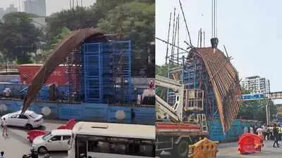 12-tonne steel cage crashes onto car in Mumbai, MMRDA fines contractor Rs 2 crore