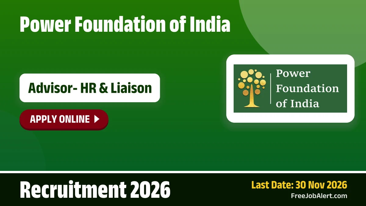 PFI invites applications for Advisor- HR & Liaison post