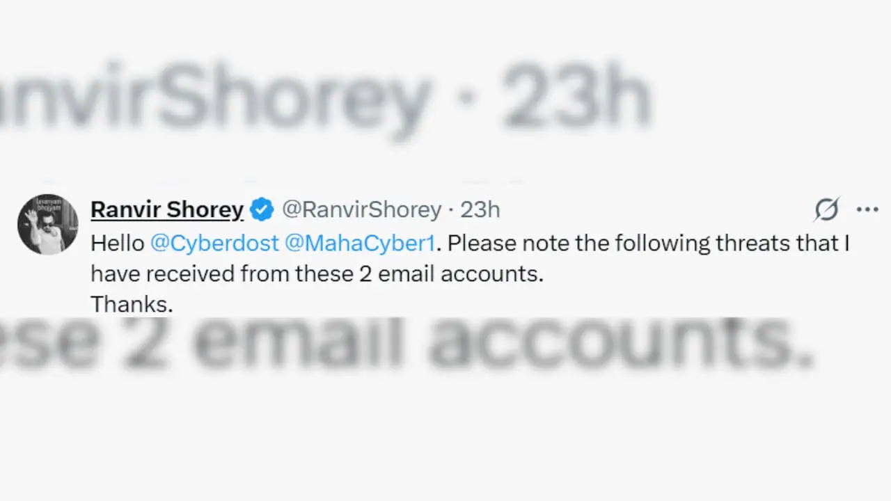 Ranvir Shorey files police complaint after death threats over CJP tweet