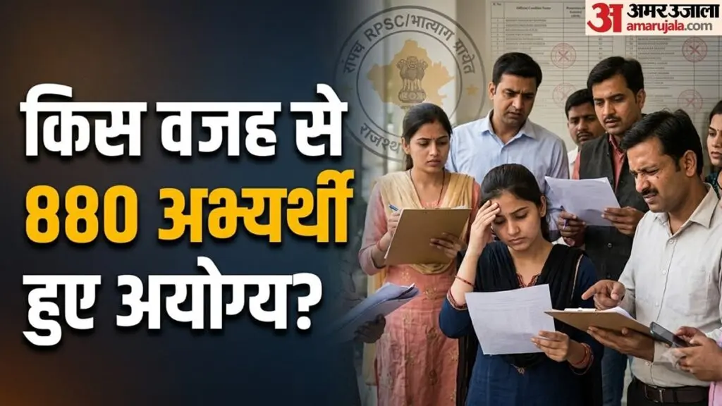 RPSC releases extended list for senior teacher recruitment, 880 disqualified