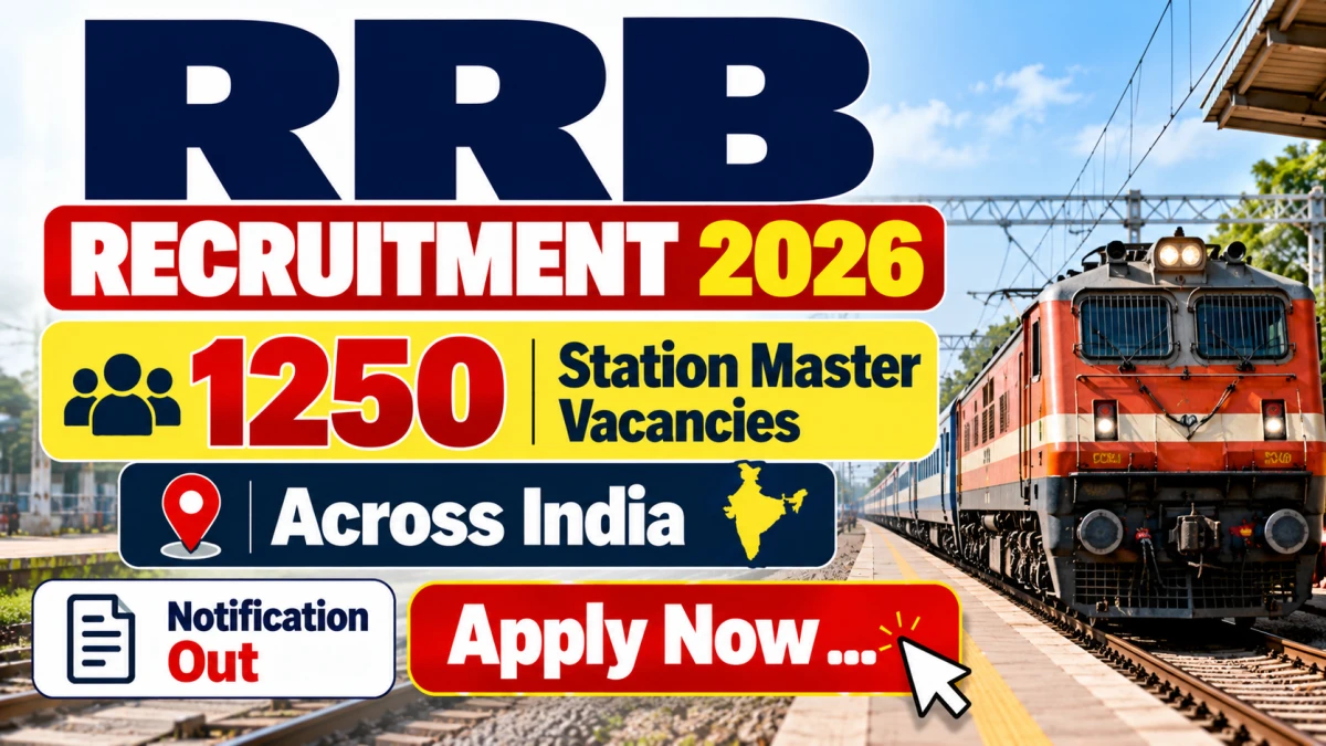 RRB opens 1,250 Station Master posts, apply by 25 November