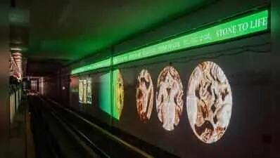 Signpost India unveils projection art at Bengaluru's Majestic Metro