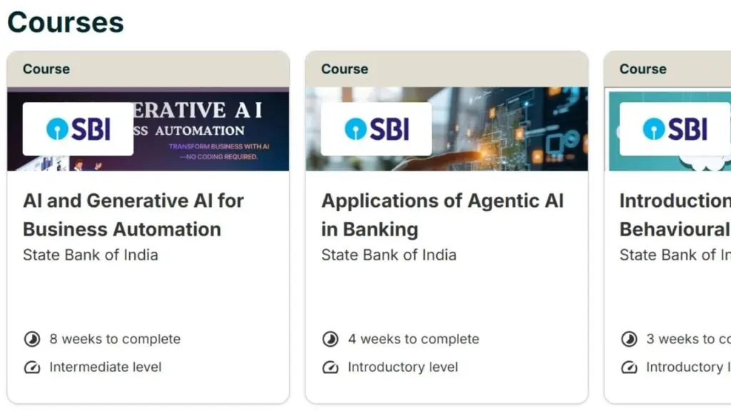 SBI offers free AI, content marketing courses on edX