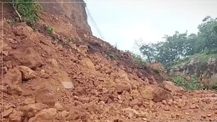 Himachal highway caves in, nine districts cut off