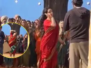 Shraddha Kapoor's red saree look from 'Eetha' sets goes viral