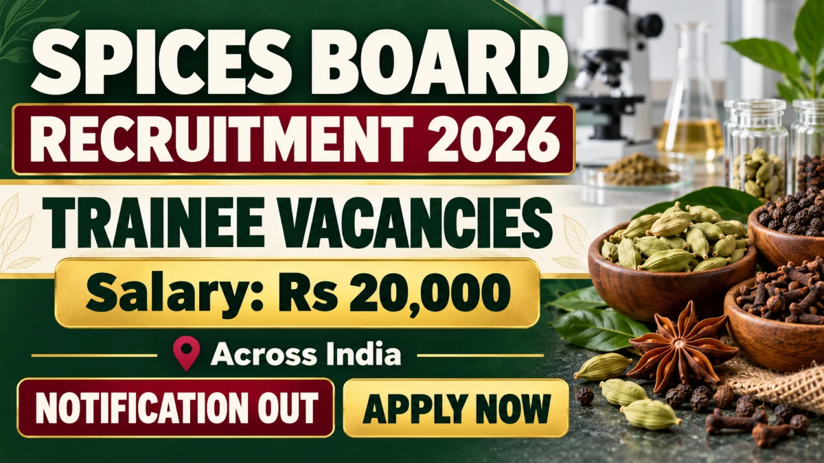 Spices Board recruits 21 trainees for SC, ST candidates