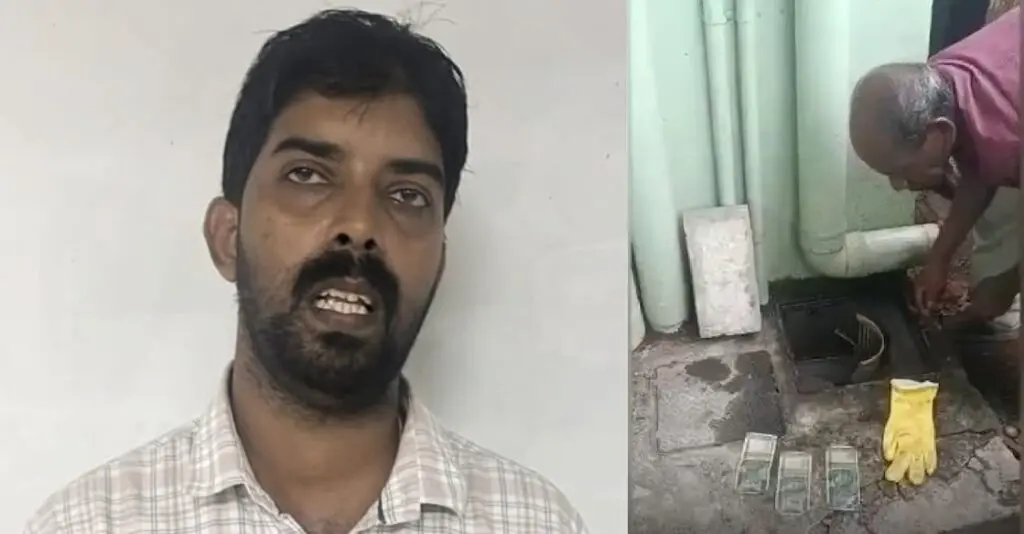 Health inspector arrested after flushing ₹10,000 bribe down toilet