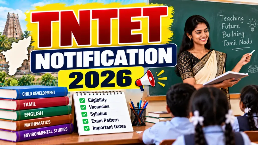 TNTET 2026 notification out for working teachers, apply by 19 November