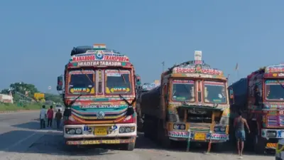 300 coke trucks stranded at Assam-Bengal border for 40 days