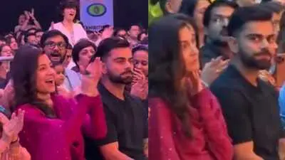 Anushka Sharma, Virat Kohli attend Krishna Das kirtan in Mumbai