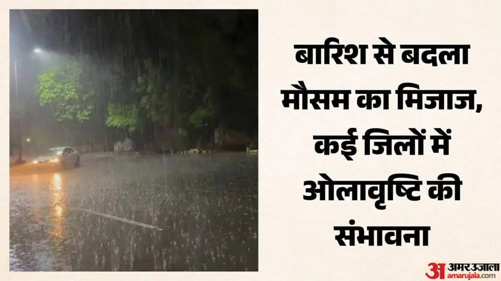 UP rain changes weather, thunder, strong winds hit multiple districts