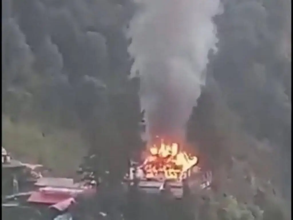 Fire destroys ancient Adi Badri temple in Uttarakhand’s Bageshwar