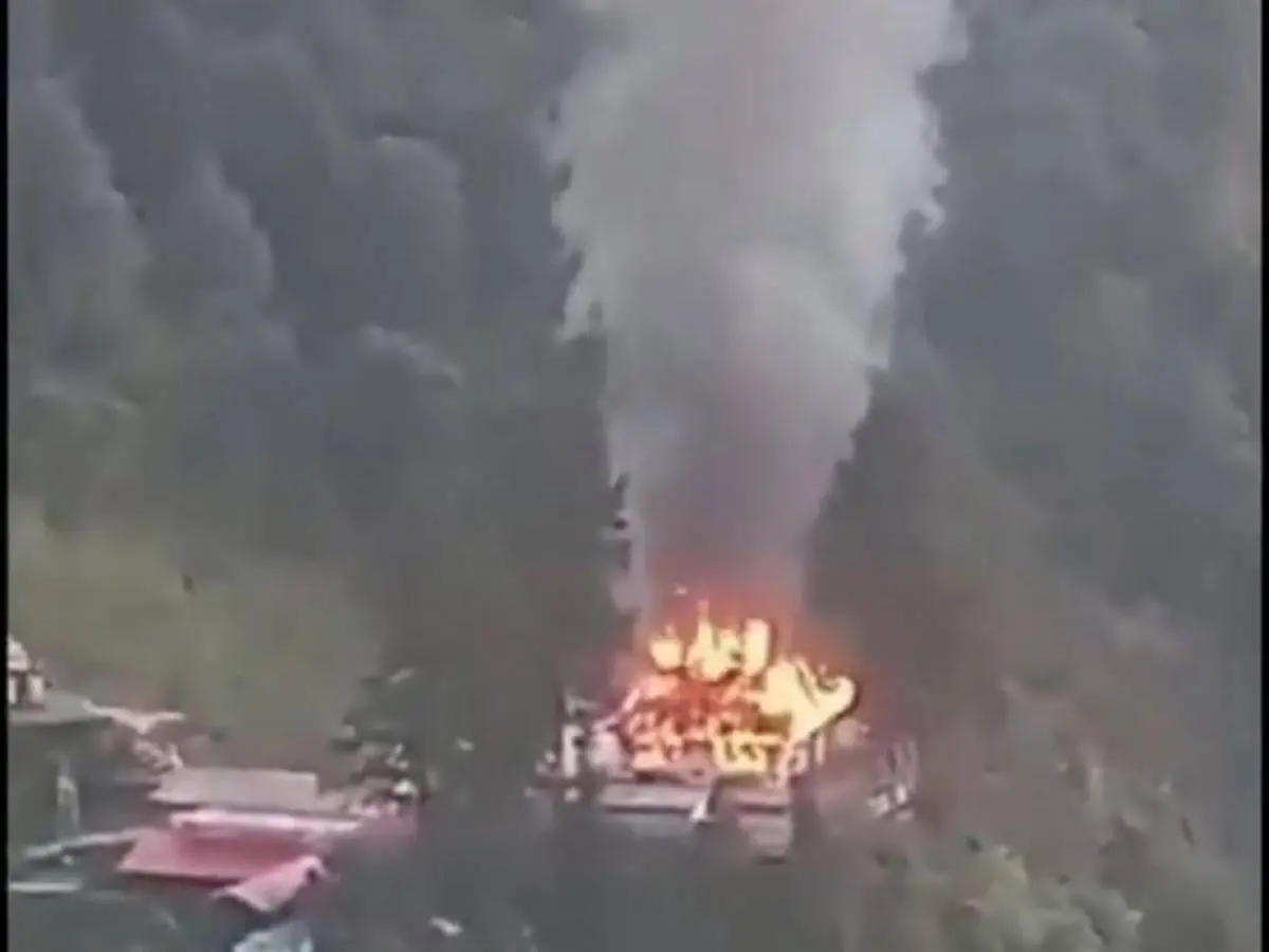 Fire destroys ancient Adi Badri temple in Uttarakhand’s Bageshwar