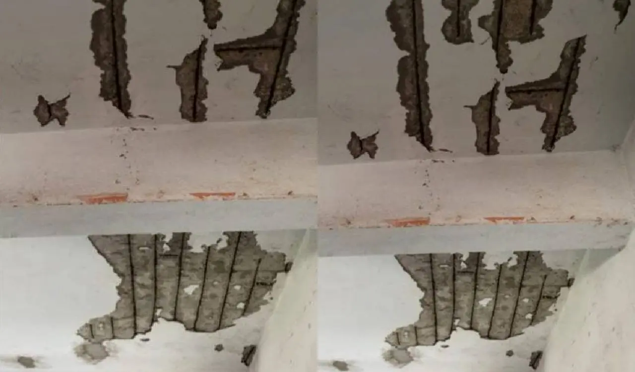 Two students hurt as ceiling collapses at Khammam Gurukul