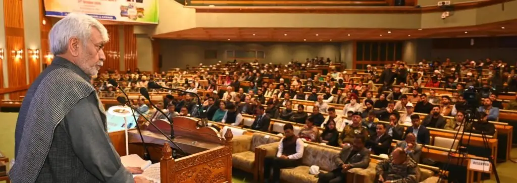 LG Sinha says peace established, not bought, in J&K